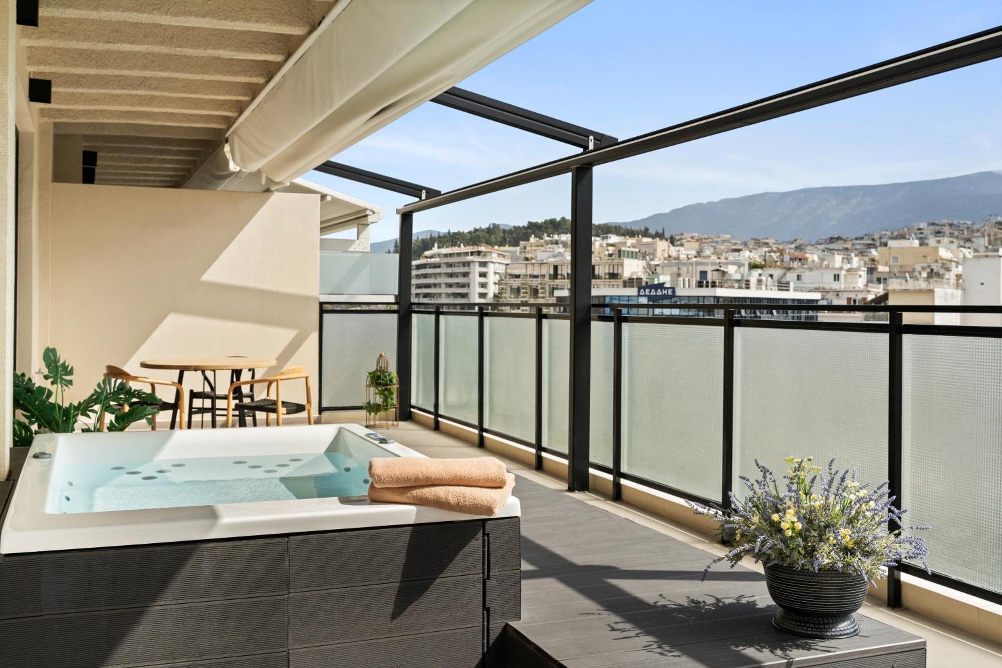 Acron 12 Penthouse Acropolis Suites เอเธนส์ ภายนอก รูปภาพ